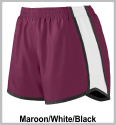 Maroon White Black