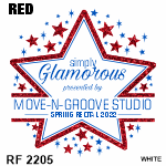 RF2205 RED GLITTER